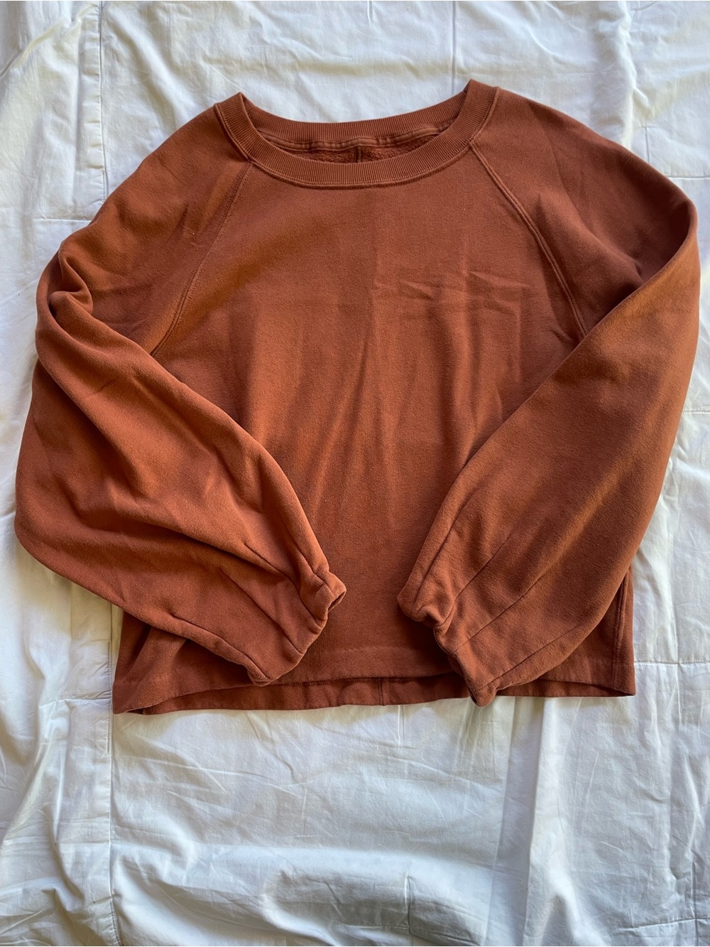 Abercrombie & Fitch Burnt Orange Crewneck Sweatshirt Size Medium